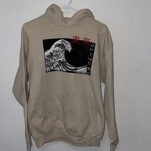 Artist union clothing co. Japanese wave hoodie